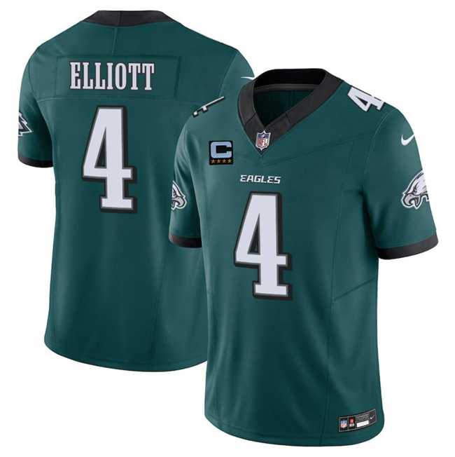 Men%27s Philadelphia Eagles #4 Jake Elliott Green 2025 F.U.S.E. With 4-Star C Patch Vapor Untouchable Limited Stitched Jersey Dzhi->philadelphia eagles->NFL Jersey