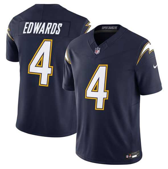 Men & Women & Youth Los Angeles Chargers #4 Taylor Heinicke Navy 2025 F.U.S.E. Alternate Vapor Limited Stitched Jersey->los angeles chargers->NFL Jersey