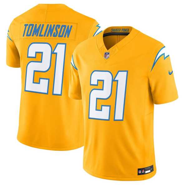 Men & Women & Youth Los Angeles Chargers #21 LaDainian Tomlinson Gold 2025 F.U.S.E. Alternate Vapor Limited Stitched Jersey->los angeles chargers->NFL Jersey