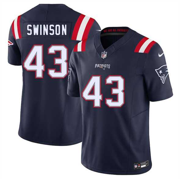 Men & Women & Youth New England Patriots #43 Bradyn Swinson Navy 2025 F.U.S.E. Vapor Limited Stitched Jersey->new york giants->NFL Jersey