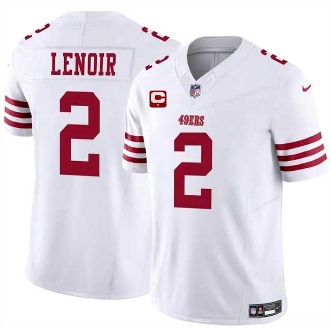 Men%27s San Francisco 49ers #2 Deommodore Lenoir White 2025 F.U.S.E. With 1-Star C Patch Vapor Untouchable Limited Stitched Jersey Dzhi->san francisco 49ers->NFL Jersey