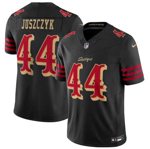 Men%27s San Francisco 49ers #44 Kyle Juszczyk Black 2025 F.U.S.E. %27Rivalries%27 Vapor Limited Stitched Jersey Dzhi->san francisco 49ers->NFL Jersey