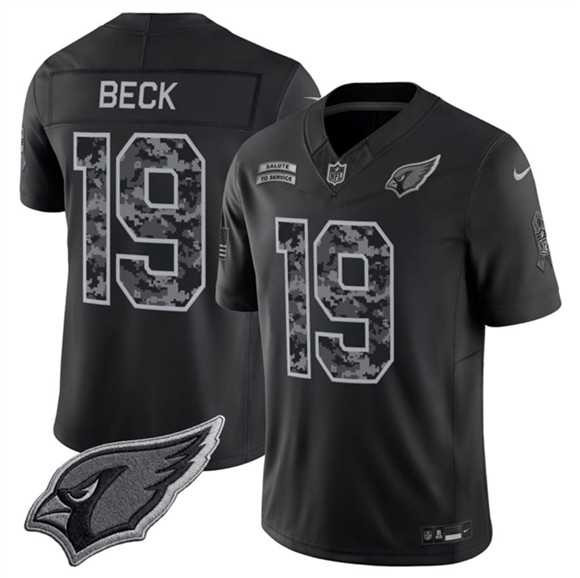 Men%27s Arizona Cardinals #19 Carson Beck Black 2026 F.U.S.E. Salute to Service Limited Stitched Jersey->baltimore ravens->NFL Jersey