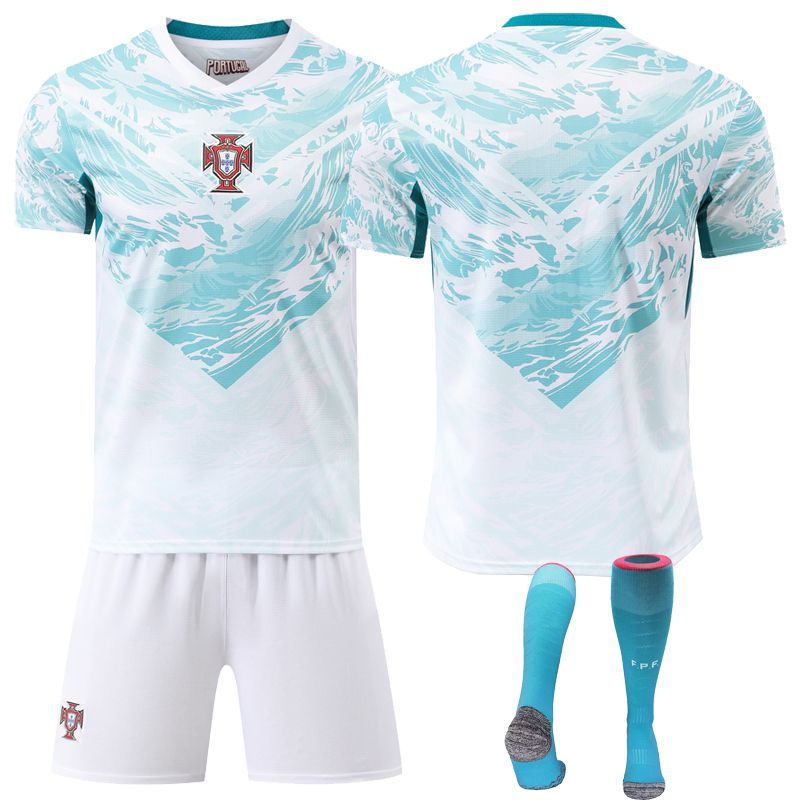 Men 2026 World Cup National Team Portugal away Green Soccer Jersey->portugal jersey->Soccer Country Jersey