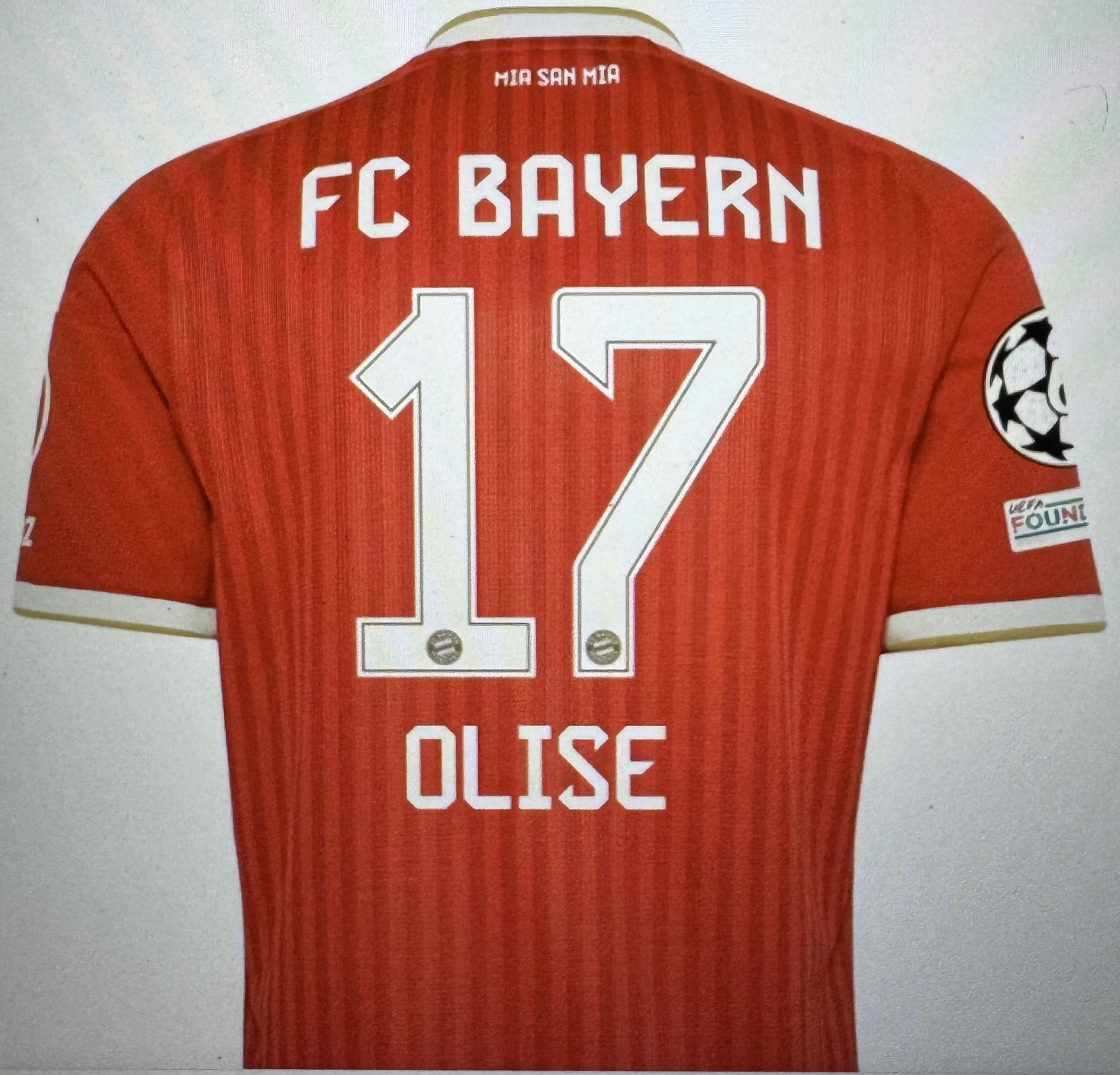 Men Club Bayern Munich Olose Red #17 Soccer Jersey->other country jersey->Soccer Country Jersey