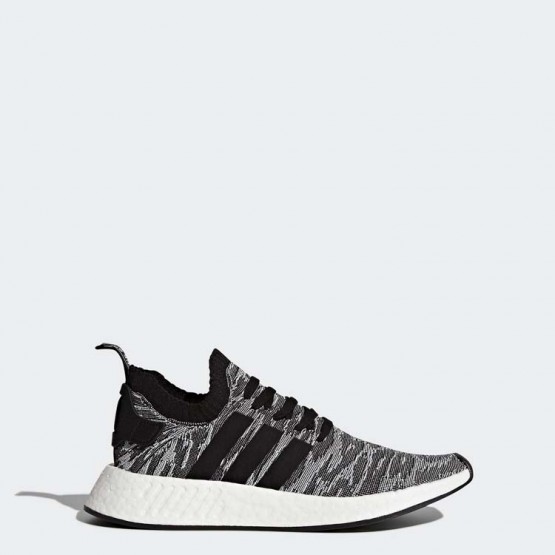 Mens Core Black/White Adidas Originals Nmd_r2 Primeknit Shoes 216PSMNB->Adidas Men->Sneakers