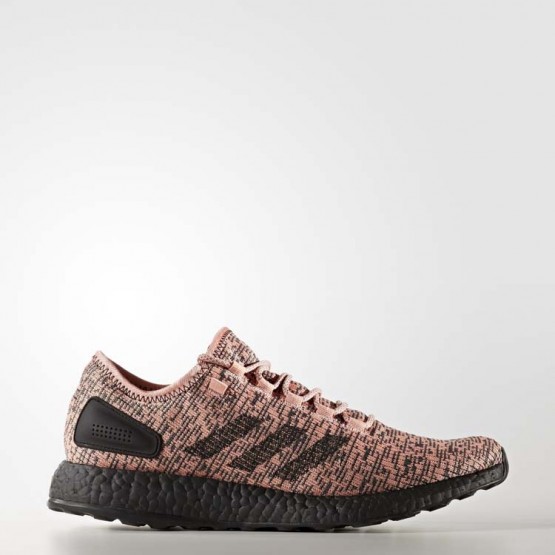 Mens Trace Pink/Core Black Adidas Pureboost Running Shoes 422CXMYL->Adidas Men->Sneakers