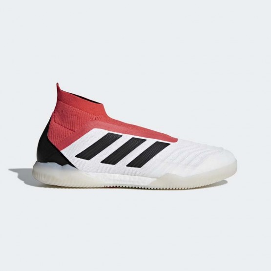 Mens White/Black Adidas Predator Tango 18+ Indoor Cleats Soccer Cleats 487EDFKJ->Adidas Men->Sneakers