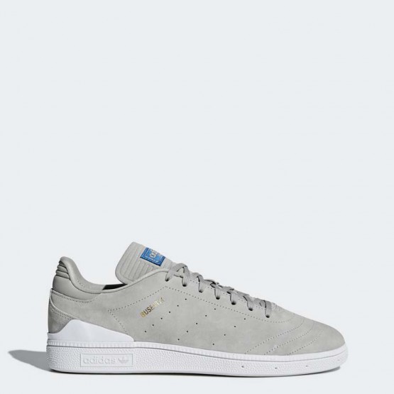 Mens Multicolor Solid Grey/White/Bluebird Adidas Originals Busenitz Rx Shoes 488SUPAI->Adidas Men->Sneakers