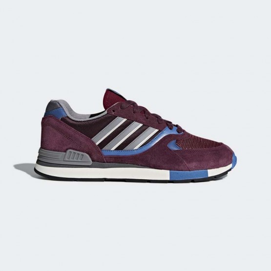Mens Maroon/Trace Blue/Core Black Adidas Originals Quesence Shoes 511VFGPS->Adidas Men->Sneakers