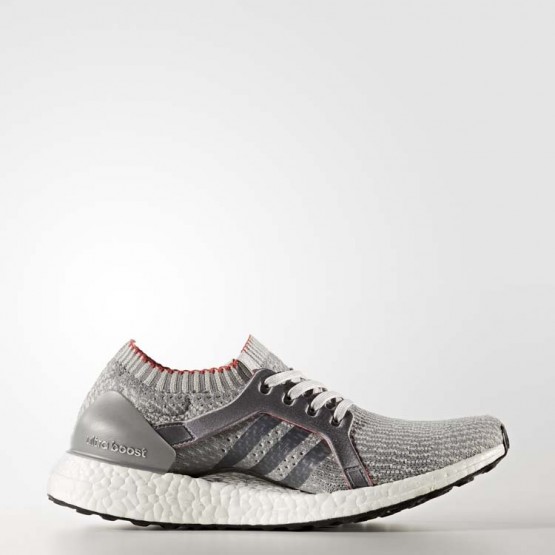 Womens Grey/Pearl Grey Adidas Ultraboost X Running Shoes 636XLISB->Adidas Women->Sneakers