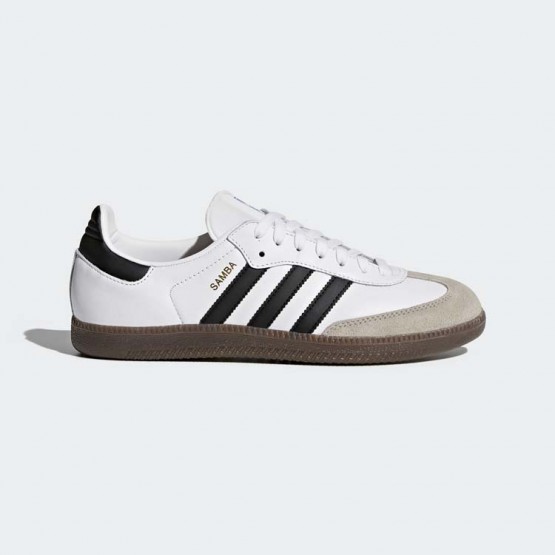 Mens White/Core Black/Clear Granite Adidas Originals Samba Og Shoes 669DPHIG->Adidas Men->Sneakers