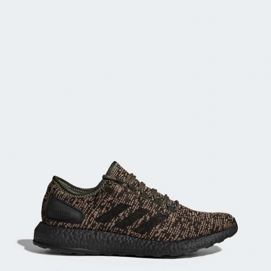 Mens Night Cargo/Black Adidas Pureboost Running Shoes 766OHNBM->Adidas Men->Sneakers
