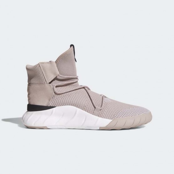 Mens Vapour Grey/White/Black Adidas Originals Tubular X 2.0 Primeknit Shoes 825TSQAC->Adidas Men->Sneakers