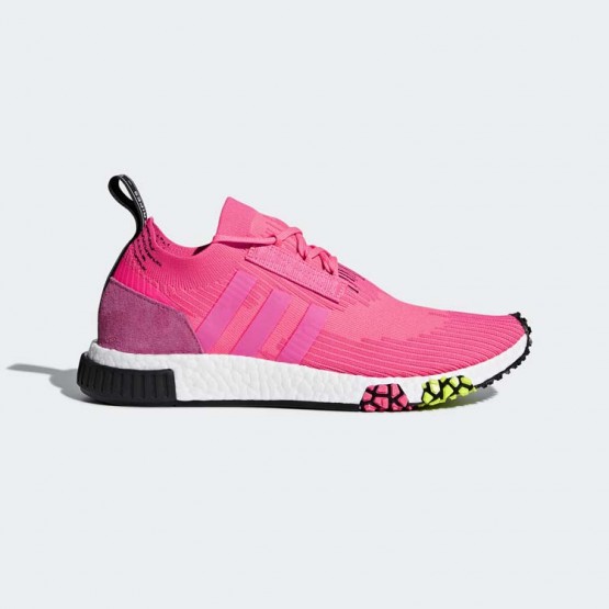 Mens Solar Pink/Core Black Adidas Originals Nmd_racer Primeknit Shoes 860SJDUQ->Adidas Men->Sneakers