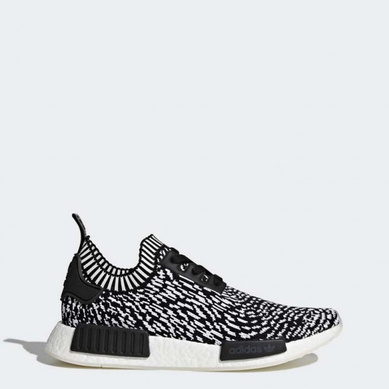 Mens Core Black/White Adidas Originals Nmd_r1 Primeknit Shoes 896KCNIR->Adidas Men->Sneakers
