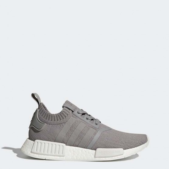 Womens Grey/White Adidas Originals Nmd_r1 Primeknit Shoes 947HJDWN->Adidas Women->Sneakers